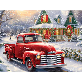 Winter Drive 300 Large Piece Jigsaw Puzzle