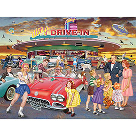 Willy's Drive-In 300 Large Piece Jigsaw Puzzle