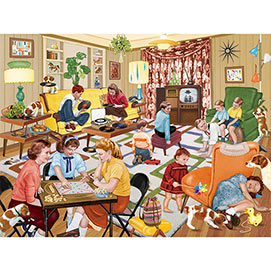 Aunt Minnie Visits Our Family 300 Large Piece Jigsaw Puzzle