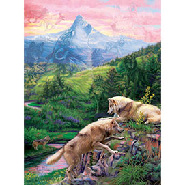 Hidden Wolves Valley 300 Large Piece Jigsaw Puzzle