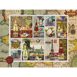 Wine Country 300 Large Piece Stamp Jigsaw Puzzle