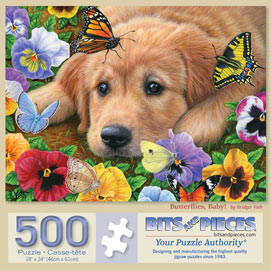 Butterflies, Baby! 500 Piece Jigsaw Puzzle