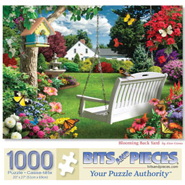 Blooming Backyard 1000 Piece Jigsaw Puzzle