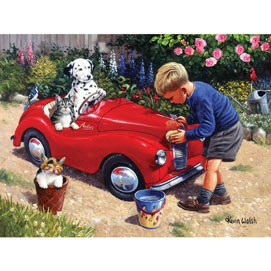 Washing The Car 500 Piece Jigsaw Puzzle