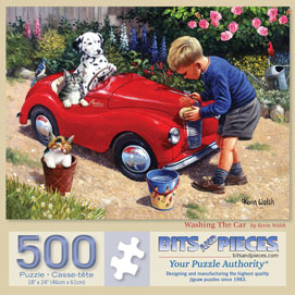 Washing The Car 500 Piece Jigsaw Puzzle