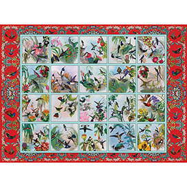 Hummingbird Garden Quilt 1000 Piece Jigsaw Puzzle