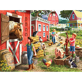 Morning Chores 300 Large Piece Jigsaw Puzzle