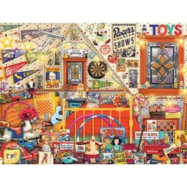 Vintage 50's Toy Room 500 Piece Jigsaw Puzzle