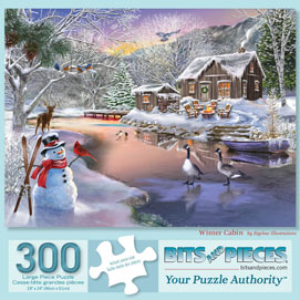 Winter Cabin 300 Large Piece Jigsaw Puzzle