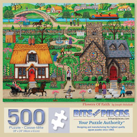 Flowers Of Faith 500 Piece Jigsaw Puzzle
