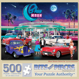 Blue Moon Drive In 500 Piece Jigsaw Puzzle