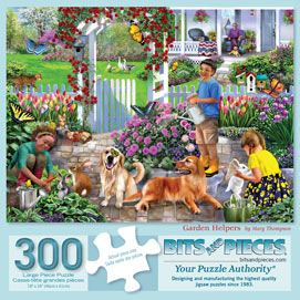Garden Helpers 300 Large Piece Jigsaw Puzzle