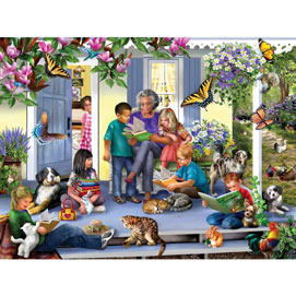 Reading With Maggie 300 Large Piece Jigsaw Puzzle