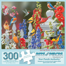 Spring Birds 300 Large Piece Jigsaw Puzzle