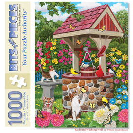 Backyard Wishing Well 1000 Piece Jigsaw Puzzle
