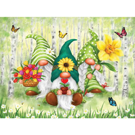Spring Gnomes 500 Piece Jigsaw Puzzle