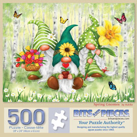Spring Gnomes 500 Piece Jigsaw Puzzle