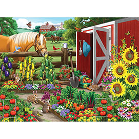 Veggie Garden Visitors 500 Piece Jigsaw Puzzle
