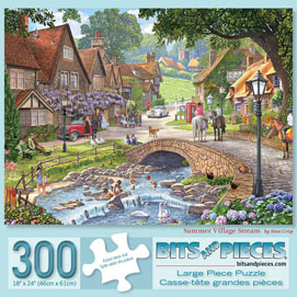 Summer Village Stream 300 Large Piece Jigsaw Puzzle