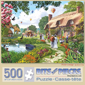 Pond Cottage 500 Piece Jigsaw Puzzle