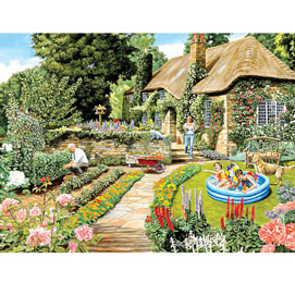 Summer Cottage Garden 300 Large Piece Jigsaw Puzzle