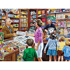 1960's News Agent's Shop 300 Large Piece Jigsaw Puzzle