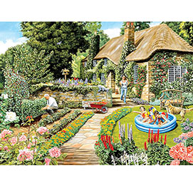Summer Cottage Garden 1000 Piece Jigsaw Puzzle