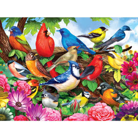 Friendly Birds 500 Piece Jigsaw Puzzle