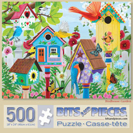Birdhouse Garden 500 Piece Jigsaw Puzzle