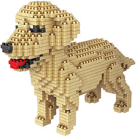 Dog Breed 3-D Block Puzzle- Golden Retriever
