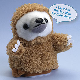 Talk Back Sloth Talking Plush Toy