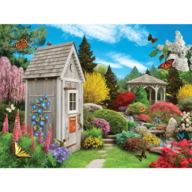 Out In The Garden 300 Large Piece Jigsaw Puzzle