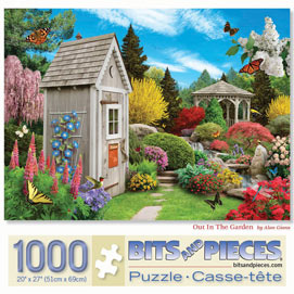 Out In The Garden 1000 Piece Jigsaw Puzzle