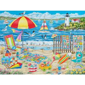 Quilts At The Beach 1000 Piece Jigsaw Puzzle