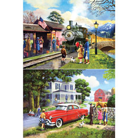 Set of 2: Kevin Walsh 1000 Piece Jigsaw Puzzles