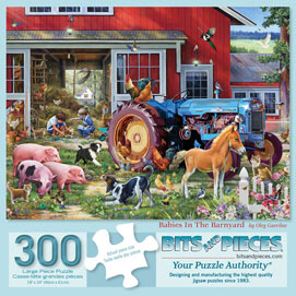 Babies In The Barnyard 300 Large Piece Jigsaw Puzzle