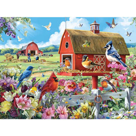Farmyard Feeder 300 Large Piece Jigsaw Puzzle