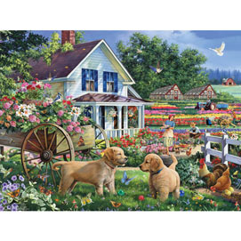 Flower Fun Farm 300 Large Piece Jigsaw Puzzle