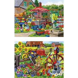 Set of 2: Nancy Wernersbach 300 Large Piece Jigsaw Puzzles