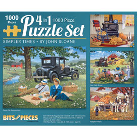 Simpler Times 1000 4-in-1 Piece John Sloane Multi-pack Set