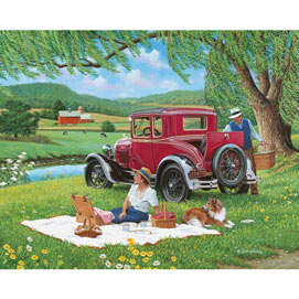 Far From the Crowd 1000 Large Piece Jigsaw Puzzle