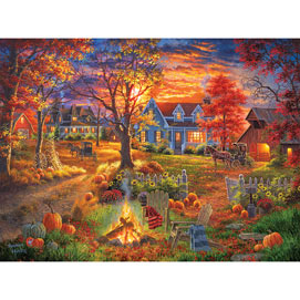 Autumn Village 500 Piece Jigsaw Puzzle