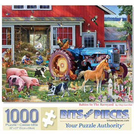Babies In The Barnyard 1000 Piece Jigsaw Puzzle
