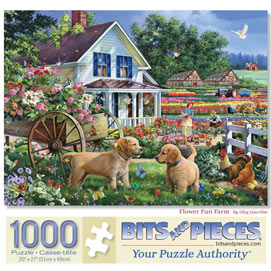 Flower Fun Farm 1000 Piece Jigsaw Puzzle