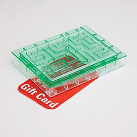Gift Card Maze Green Money Holder