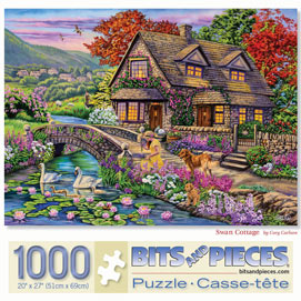Swan Cottage 1000 Piece Jigsaw Puzzle