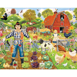 Scarecrow's New Friends 1000 Large Piece Jigsaw Puzzle