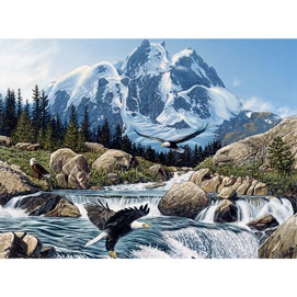 Fishing At Eagle Rock 300 Large Piece Jigsaw Puzzle