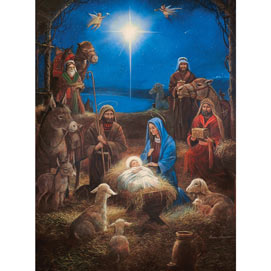 Star Over The Manger 300 Large Piece Jigsaw Puzzle