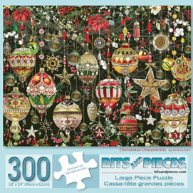 Christmas Ornaments 300 Large Piece Jigsaw Puzzle